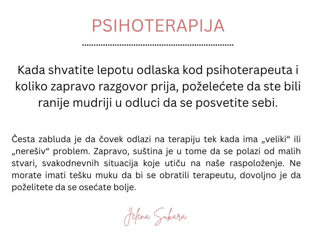 Psihoterapija Jelena Sukara